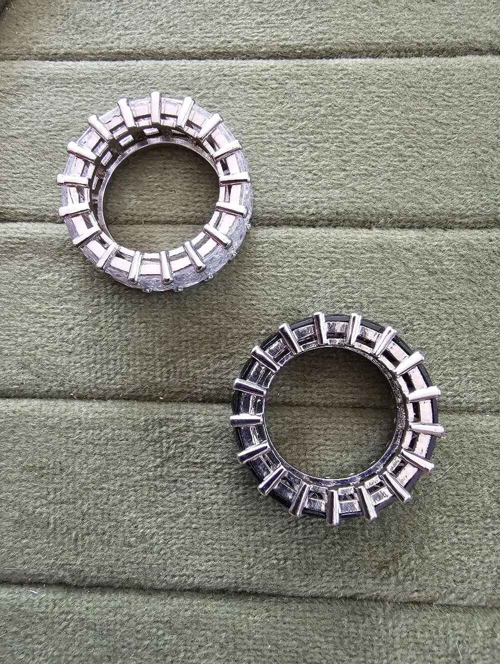 Silver Plated Ring Set Size 5.5